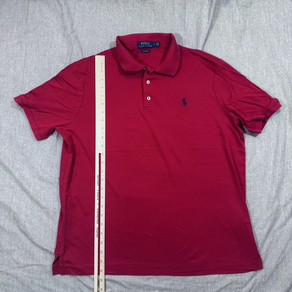 Polo Ralph Lauren Shirt Mens Large Polo Classic Short‎ Sleeve Pony Embroidered